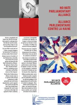 NO HATE PARLIAMENTARY ALLIANCE ALLIANCE PARLEMENTAIRE CONTRE LA HAINE