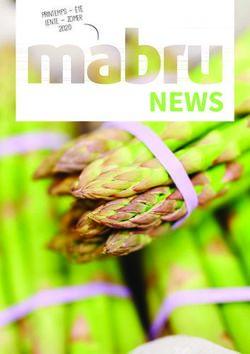 NEWS 20 20 Printemps - été Lente - zomER - Marché Matinal