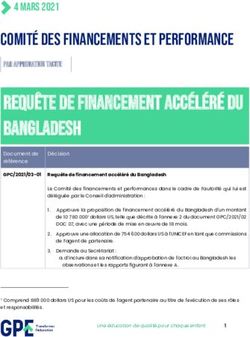 Requête de financement accéléré du Bangladesh