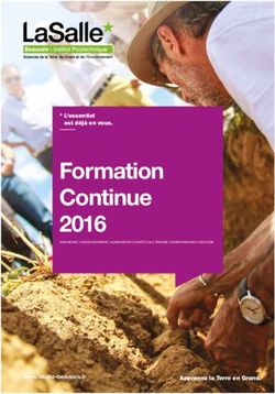 FORMATION CONTINUE 2016 - UNILASALLE