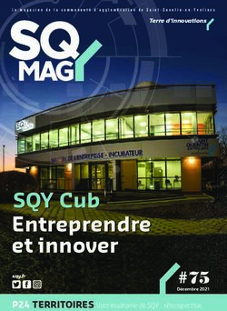 SQY Cub Entreprendre et innover - num&eacute;ro 75