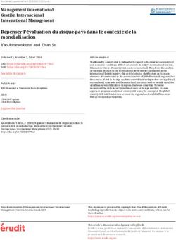 Repenser l'évaluation du risque-pays dans le contexte de la mondialisation - Érudit