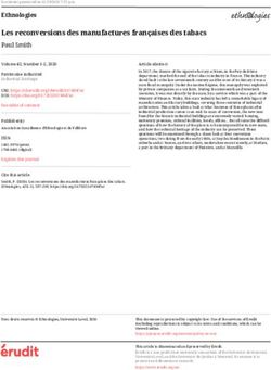 Les reconversions des manufactures françaises des tabacs