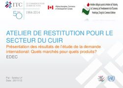 ATELIER DE RESTITUTION POUR LE SECTEUR DU CUIR - Présentation des résultats de l'étude de la demande international: Quels marchés pour quels ...