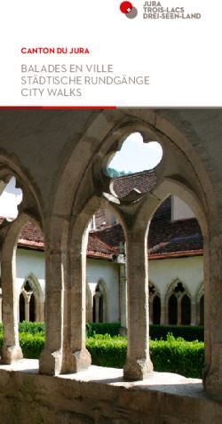 BALADES EN VILLE STÄDTISCHE RUNDGÄNGE CITY WALKS - CANTON DU JURA - MYCITY