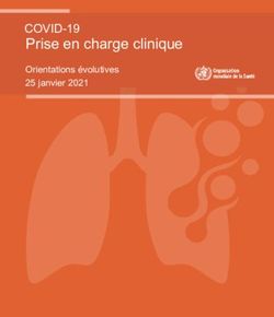 Prise en charge clinique - COVID-19