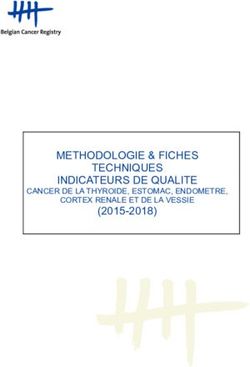 METHODOLOGIE & FICHES TECHNIQUES INDICATEURS DE QUALITE - (2015-2018) CANCER DE LA THYROIDE, ESTOMAC, ENDOMETRE, CORTEX RENALE ET DE LA VESSIE
