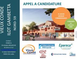 APPEL A CANDIDATURE A LOUER LOCAUX COMMERCIAUX - Vieux-Cond&eacute;