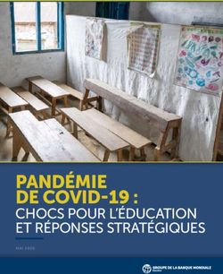 V - PANDÉMIE DE COVID-19 : CHOCS POUR L'ÉDUCATION ET RÉPONSES STRATÉGIQUES - INEE