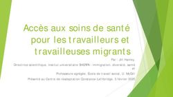 Accès aux soins de santé pour les travailleurs et travailleuses migrants