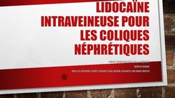 LIDOCAÏNE INTRAVEINEUSE POUR LES COLIQUES NÉPHRÉTIQUES
