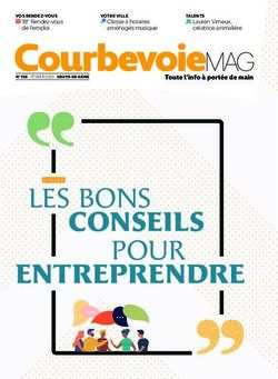 LES BONS CONSEILS POUR ENTREPRENDRE - Ville de Courbevoie