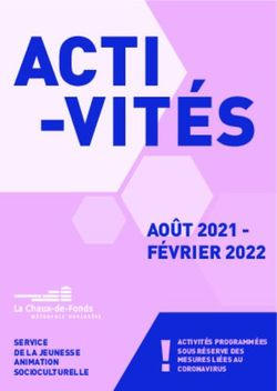 AO&Ucirc;T 2021 - F&Eacute;VRIER 2022 - Ville de La Chaux-de-Fonds