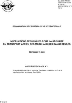 INSTRUCTIONS TECHNIQUES POUR LA SÉCURITÉ DU TRANSPORT AÉRIEN DES MARCHANDISES DANGEREUSES - ICAO