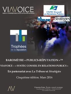 BAROMÈTRE " PUBLICS-RÉPUTATION " - Viavoice