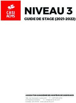 NIVEAU 3 GUIDE DE STAGE (2021-2022) - ASSOCIATION CANADIENNE DES MONITEURS DE SNOWBOARD - CASI