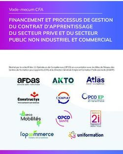 FINANCEMENT ET PROCESSUS DE GESTION DU CONTRAT D'APPRENTISSAGE DU SECTEUR PRIVE ET DU SECTEUR PUBLIC NON INDUSTRIEL ET COMMERCIAL - Cfadock