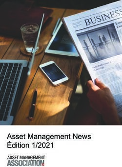 Asset Management News &Eacute;dition 1/2021