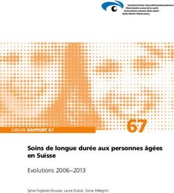 67 Soins de longue durée aux personnes âgées en Suisse - Evolutions 2006-2013 - Obsan