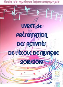PRÉSENTATION DES ACTIVITÉS DE L'ÉCOLE DE MUSIQUE - LIVRET de 2018/2019 - Coupvray