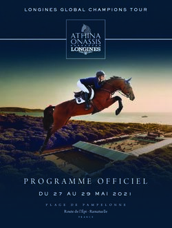 PROGRAMME OFFICIEL DU 27 AU 29 MAI 2021 - Route de lߣÉpi - Ramatuelle - Longines Athina Onassis Horse ...
