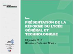 PRÉSENTATION DE LA RÉFORME DU LYCÉE GÉNÉRAL ET TECHNOLOGIQUE - 28 janvier 2019 Réseau " Porte des Alpes "