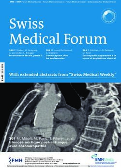 With extended abstracts from "Swiss Medical Weekly" - Swiss ...