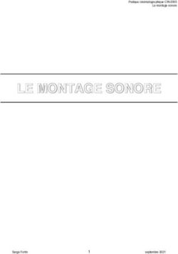 LE MONTAGE SONORE 1 - Pratique cin&eacute;matographique CIN-2005 Le montage sonore