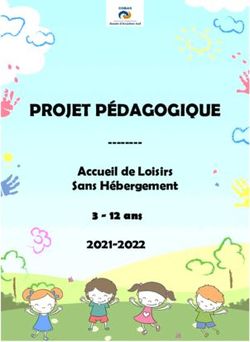 PROJET PÉDAGOGIQUE Accueil de Loisirs Sans Hébergement 2021-2022 3 - 12 ans - L'Agglo COBAS