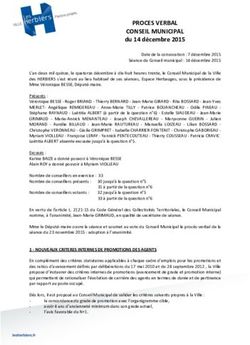 PROCES VERBAL CONSEIL MUNICIPAL - du 14 d&eacute;cembre 2015