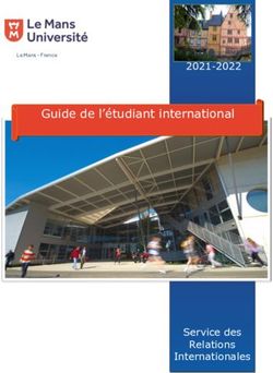 Guide de l'étudiant international 2021-2022 - Service des Relations Internationales - Le Mans Université