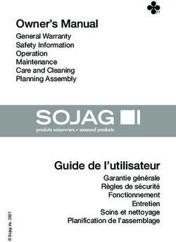 Owner's Manual General Warranty Safety Information Operation Maintenance Care and Cleaning Planning Assembly - Canac