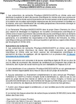 Partenariat PhosAgro/UNESCO/UICPA dans le projet " Green Chemistry for Life " (Chimie verte pour la vie) Directives pour les subventions de ...