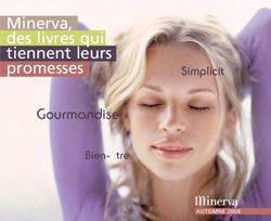 Minerva, des livres qui tiennent leurs promesses - Gourmandise