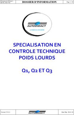SPECIALISATION EN CONTROLE TECHNIQUE POIDS LOURDS Q1, Q2 ET Q3 - DOSSIER D'INFORMATION