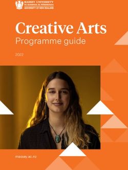 Creative Arts Programme guide 2022 - MASSEY UNIVERSITY