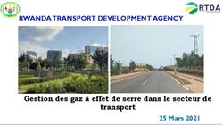 Gestion des gaz &agrave; effet de serre dans le secteur de transport - RWANDA TRANSPORT DEVELOPMENT AGENCY - 25 Mars 2021