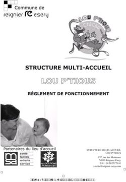 Règlement applicable à partir du 20 Août 2018 - Reignier-Esery