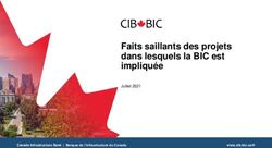 Faits saillants des projets dans lesquels la BIC est impliquée - Juillet 2021