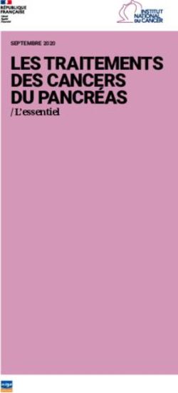 LES TRAITEMENTS DES CANCERS DU PANCR&Eacute;AS - L'essentiel - Institut ...