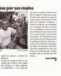 REVUE DE PRESSE ERIC ROBINSON - Ostéopathe et Etiopathe Spécialisé dans les sportifs de haut niveau - Sport Osteo