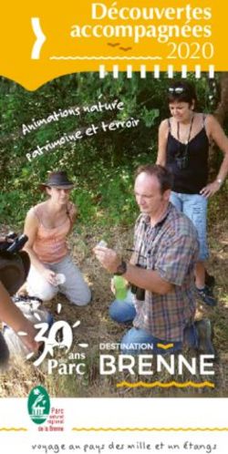 Découvertes accompagnées - 2020 Maison de la nature ...