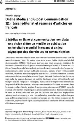 Online Media and Global Communication 1(1): Essai editorial et r esum es d'articles en fran&ccedil;ais - De Gruyter