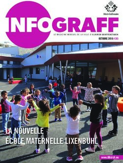 INFOGRAFF - LA NOUVELLE ÉCOLE MATERNELLE LIXENBUHL - OCTOBRE 2018 #265 - Illkirch-Graffenstaden