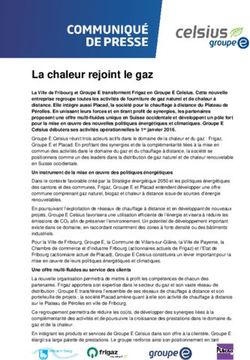 La chaleur rejoint le gaz - Ville de Fribourg