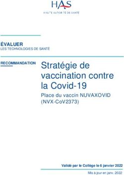 STRATÉGIE DE VACCINATION CONTRE LA COVID-19 - PLACE DU VACCIN NUVAXOVID (NVX-COV2373) - MESVACCINS.NET