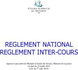 REGLEMENT NATIONAL REGLEMENT INTER-COURS - Approuvé par arrêté de Madame la Garde des Sceaux, Ministre de la justice en date du 22 juillet 2014 ...
