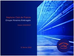 Neptune Club de France - Groupe Horaires Aménagés Saison 2022/2023