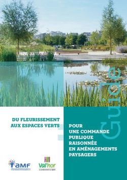 DU FLEURISSEMENT AUX ESPACES VERTS POUR UNE COMMANDE PUBLIQUE RAISONNÉE EN AMÉNAGEMENTS PAYSAGERS - Val'hor