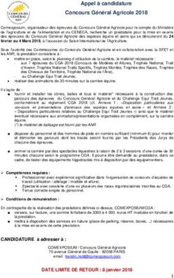 Appel à candidature Concours Général Agricole 2018 - ifce